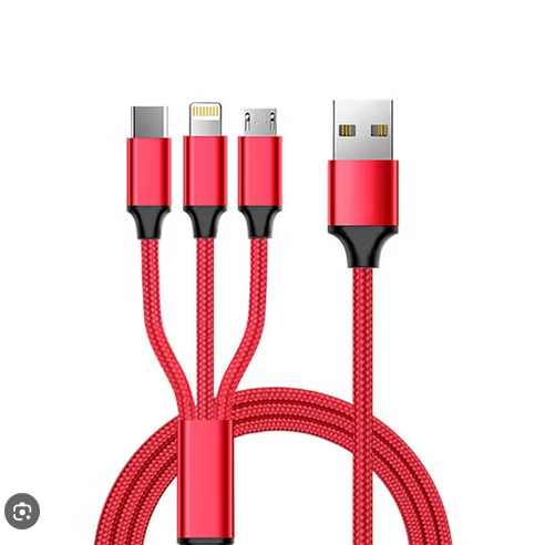OXVA USB kábel 3v1 USB - Micro Lightning USB-C, 1,2m