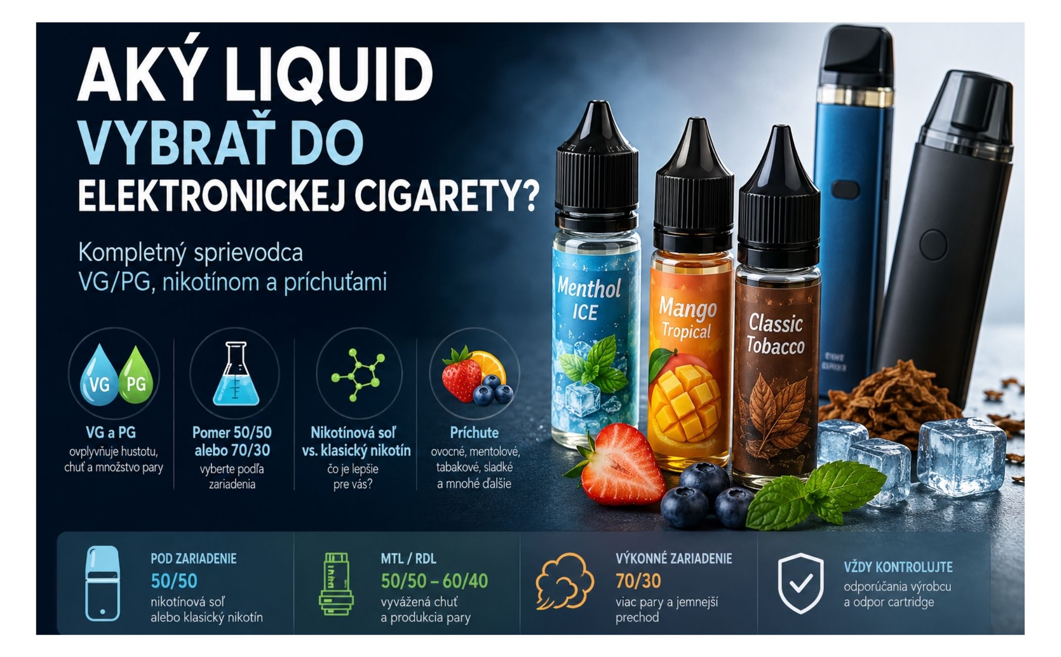 Aký liquid vybrať do e-cigarety